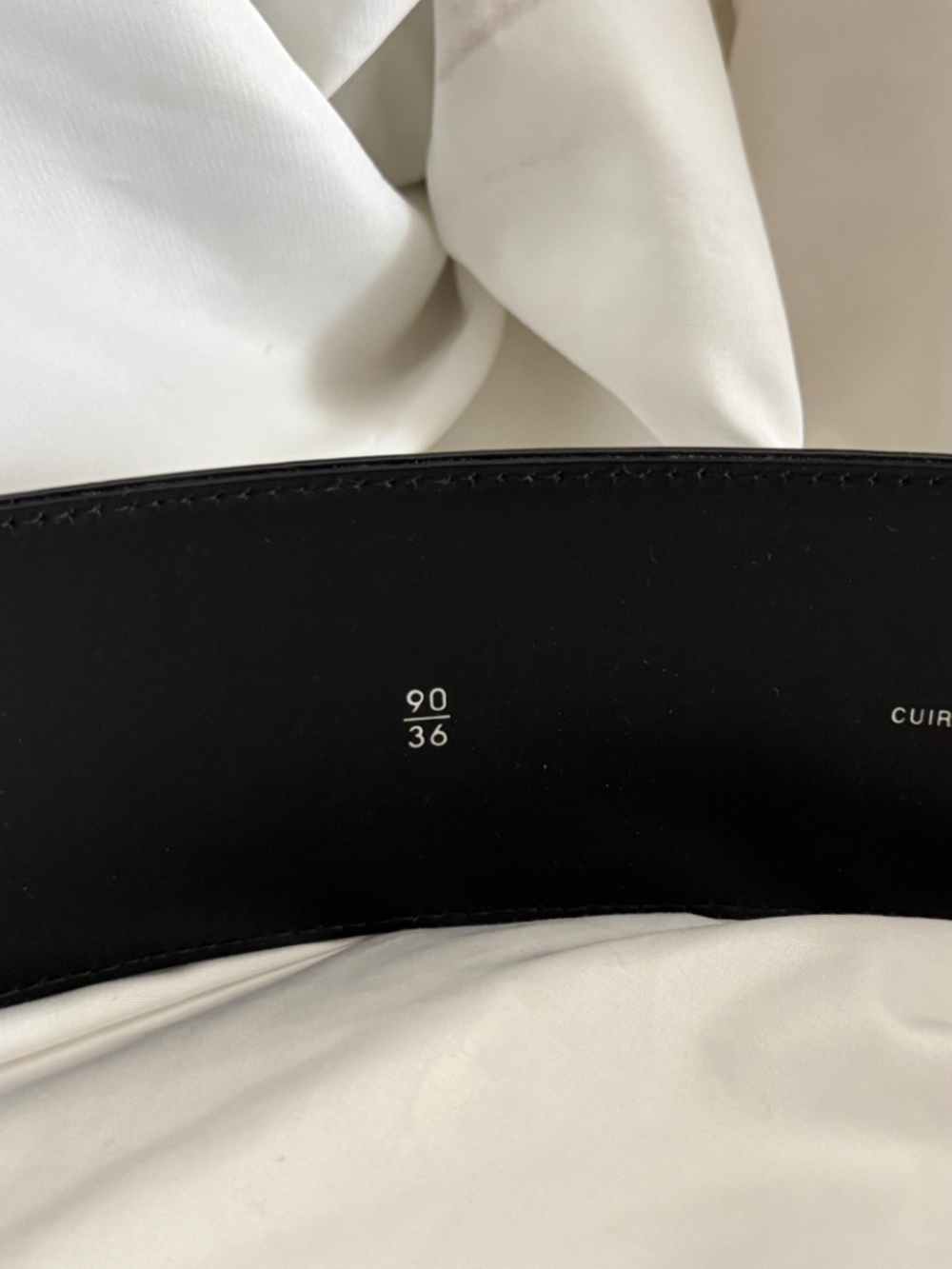 CHANLE Patent Leather CC Wide Waist Belt 90/36 - Picture 7 of 8